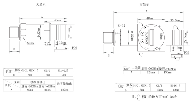 TY系列數(shù)顯型壓力變送器 上海維連電子