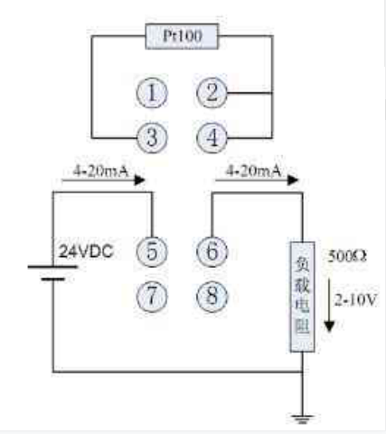 溫度變送器怎么接線圖 上海維連電子