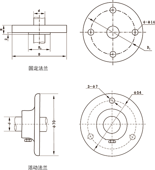 T10系列防爆型鉑電阻溫度傳感器 固定螺母 上海維連