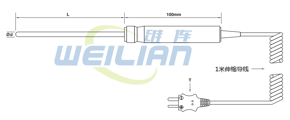 溫度傳感器定制 手持式溫度傳感器 維連電子