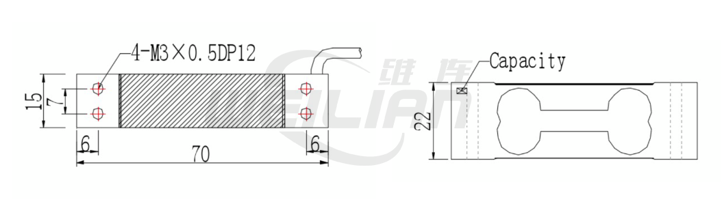 單點稱重傳感器PM-LC608 維連稱重傳感器