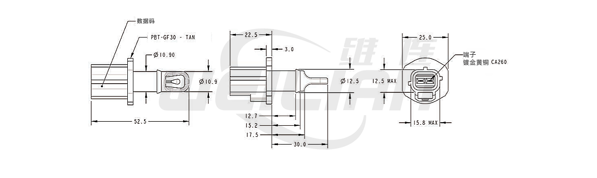 進氣pt100溫度傳感器 維連溫度傳感器